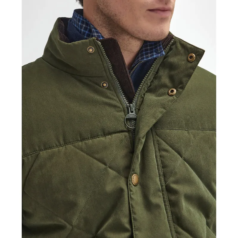 Barbour Elter Quilted Mens Jacket - Olive