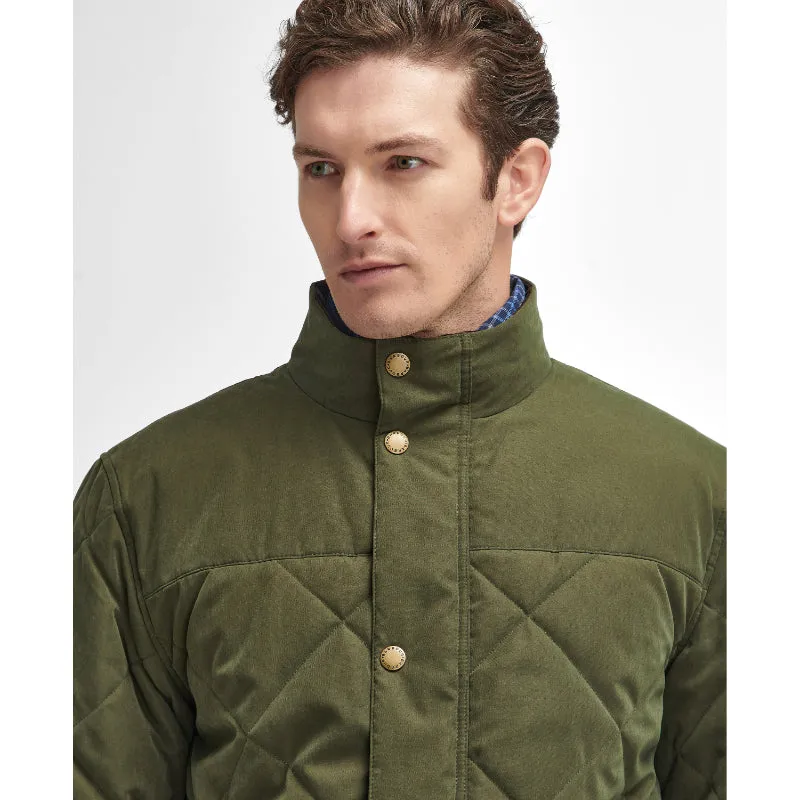 Barbour Elter Quilted Mens Jacket - Olive