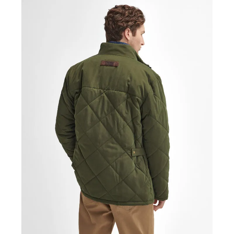 Barbour Elter Quilted Mens Jacket - Olive