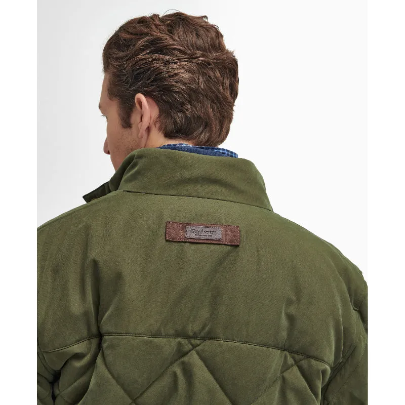 Barbour Elter Quilted Mens Jacket - Olive