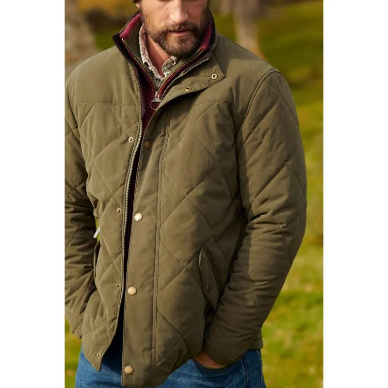 Barbour Elter Quilted Mens Jacket - Olive