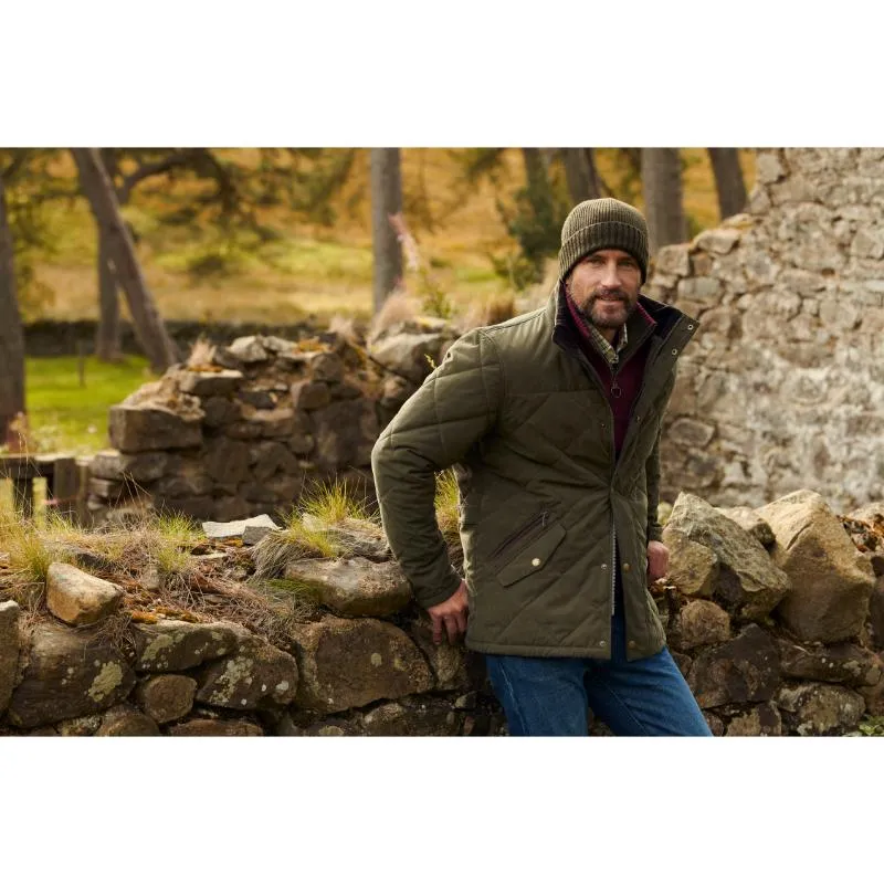 Barbour Elter Quilted Mens Jacket - Olive