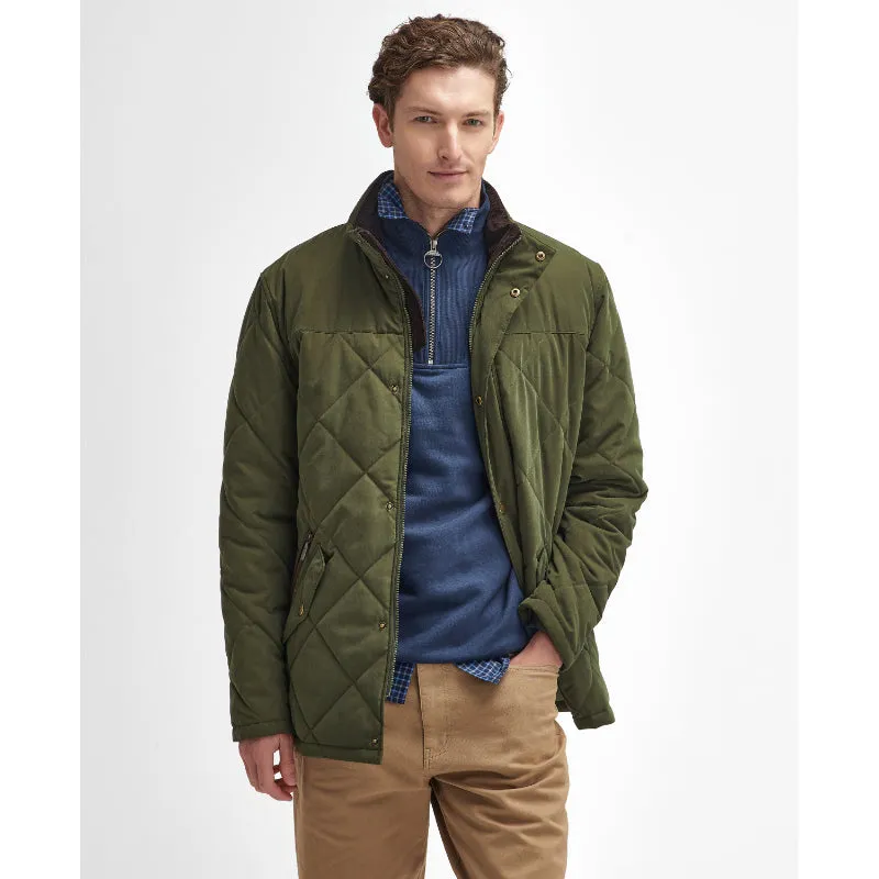 Barbour Elter Quilted Mens Jacket - Olive