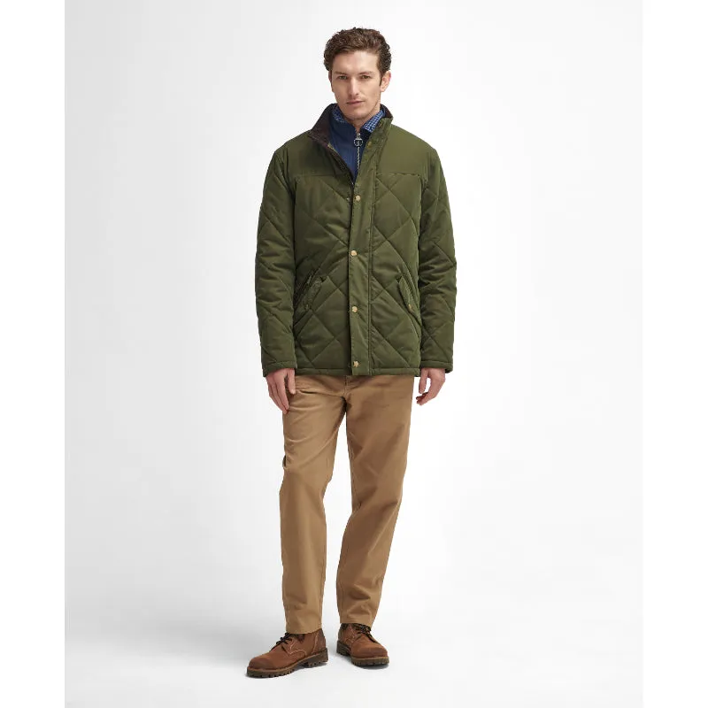 Barbour Elter Quilted Mens Jacket - Olive