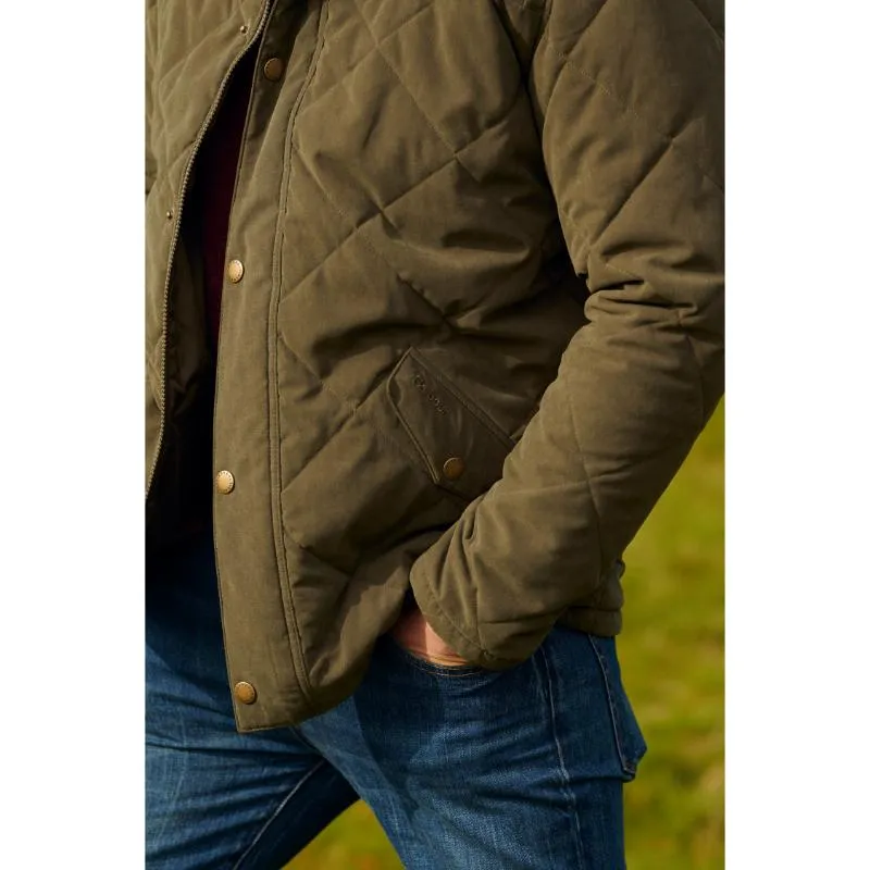 Barbour Elter Quilted Mens Jacket - Olive