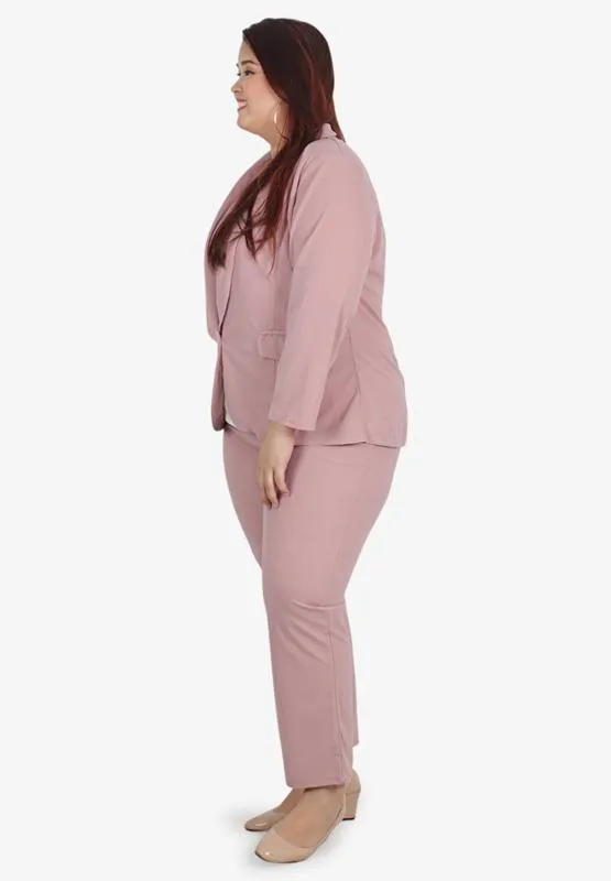 Blair Stretch Work Blazer - Soft Pink