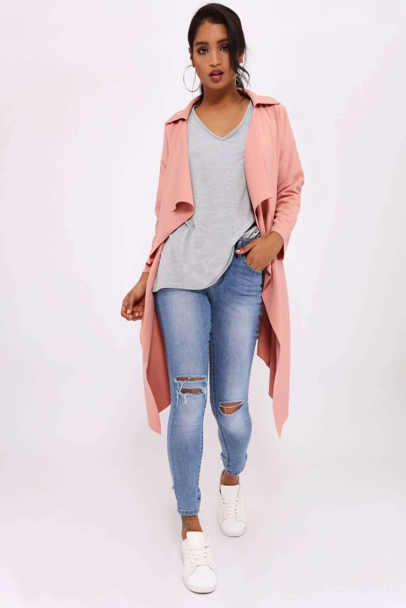 Blush Waterfall Coat