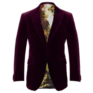 Burgundy Velvet Jacket