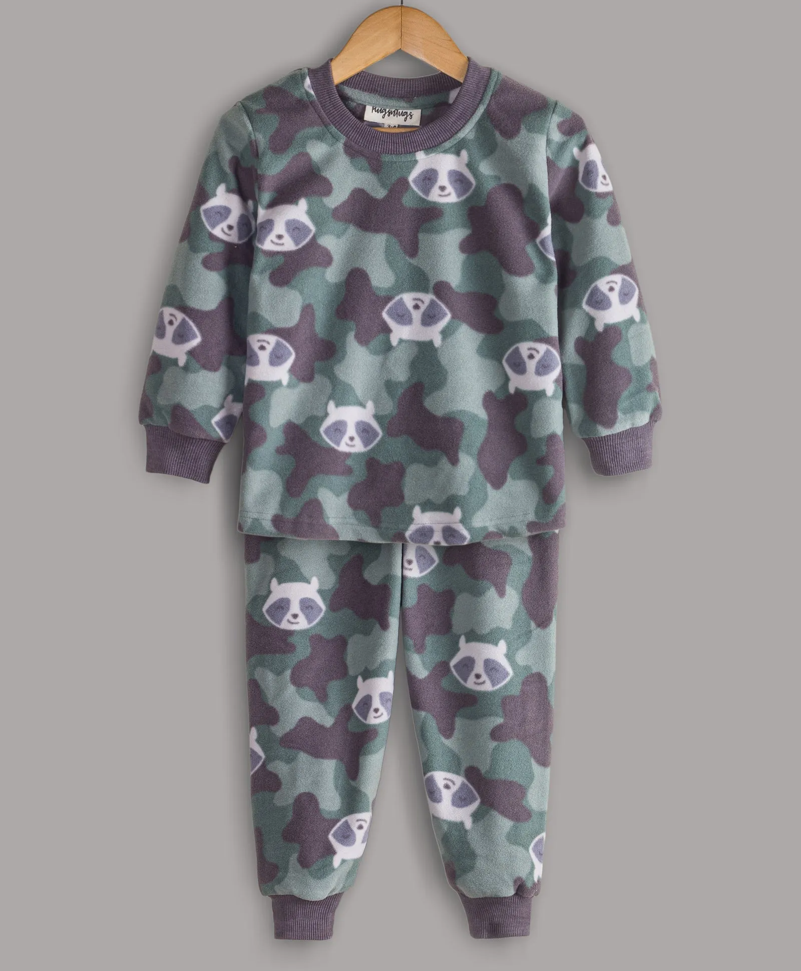 CAMOUFLAGE PANDA PRINT POLAR FLEECE TRACKSUIT