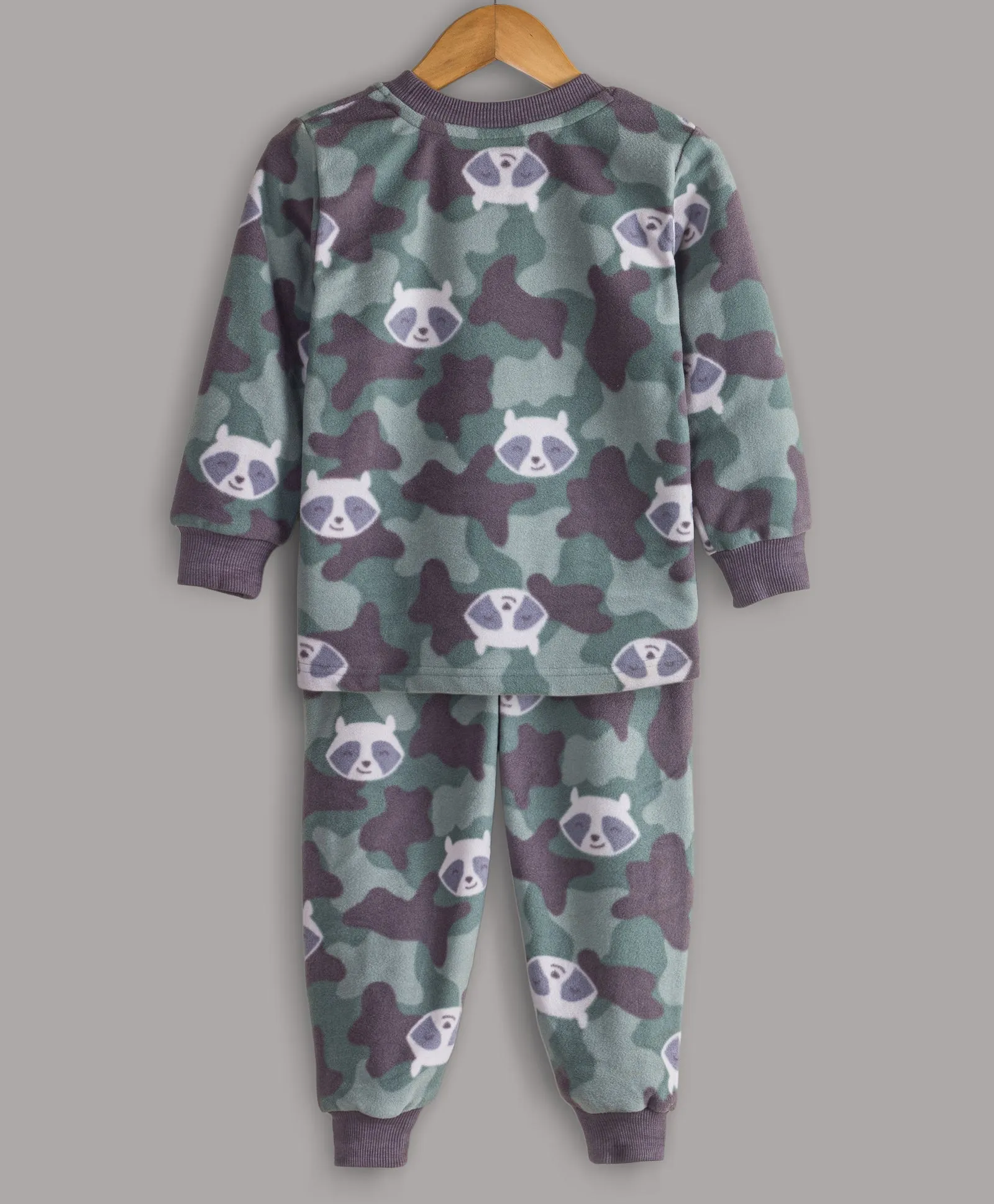 CAMOUFLAGE PANDA PRINT POLAR FLEECE TRACKSUIT