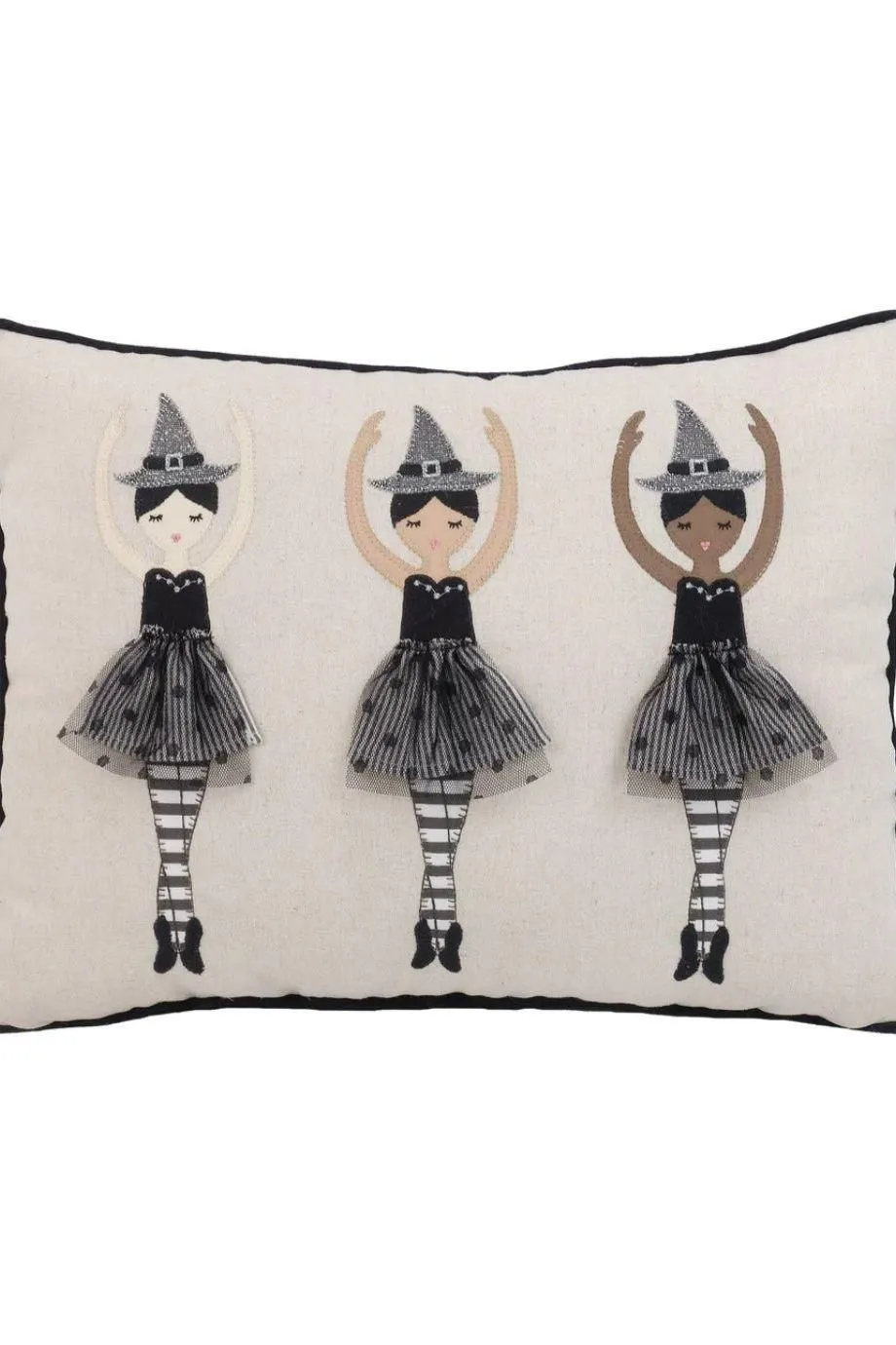 Dancing Witches Linen Pillow