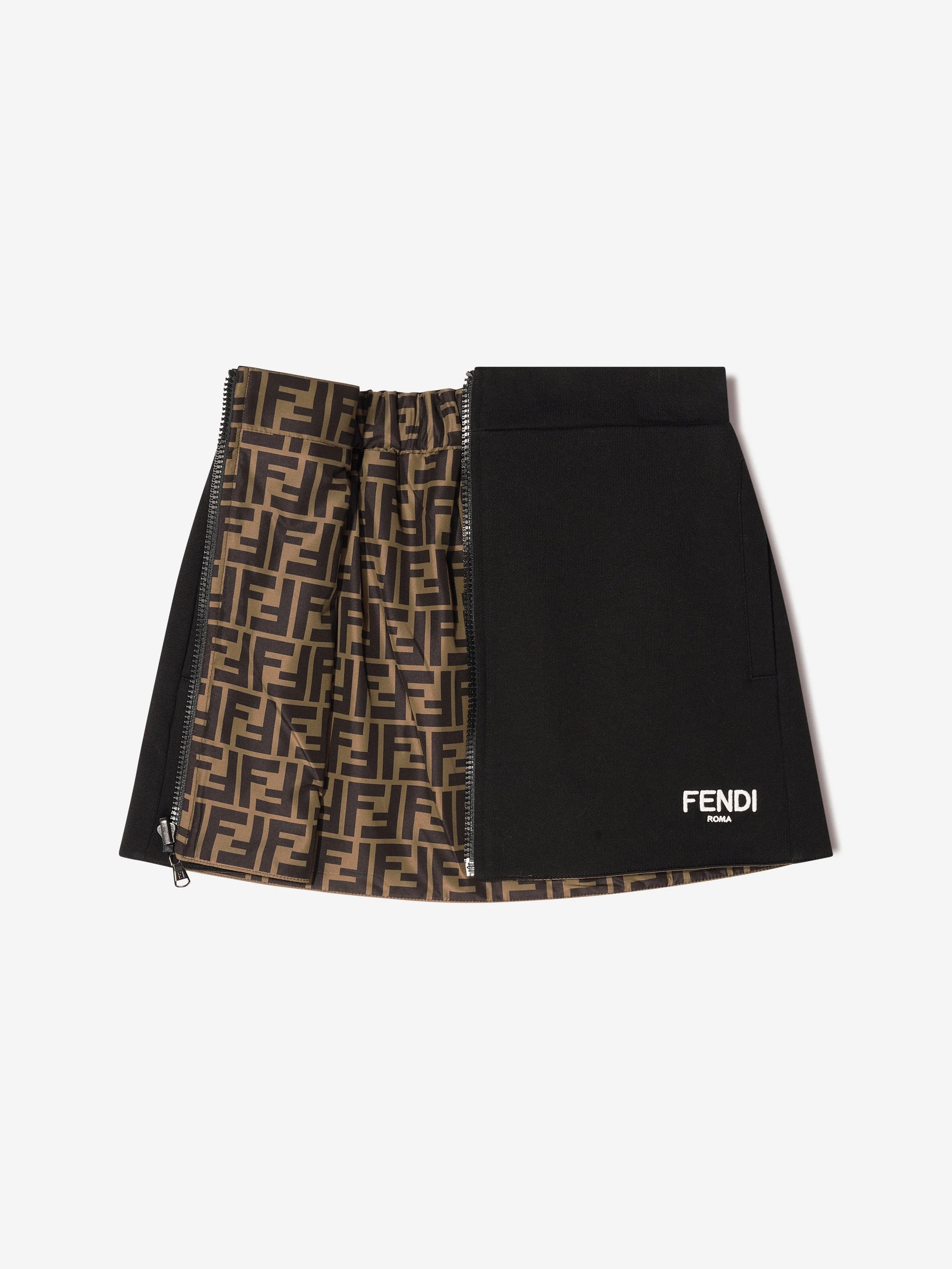 Fendi Girls Reversible Logo Skirt