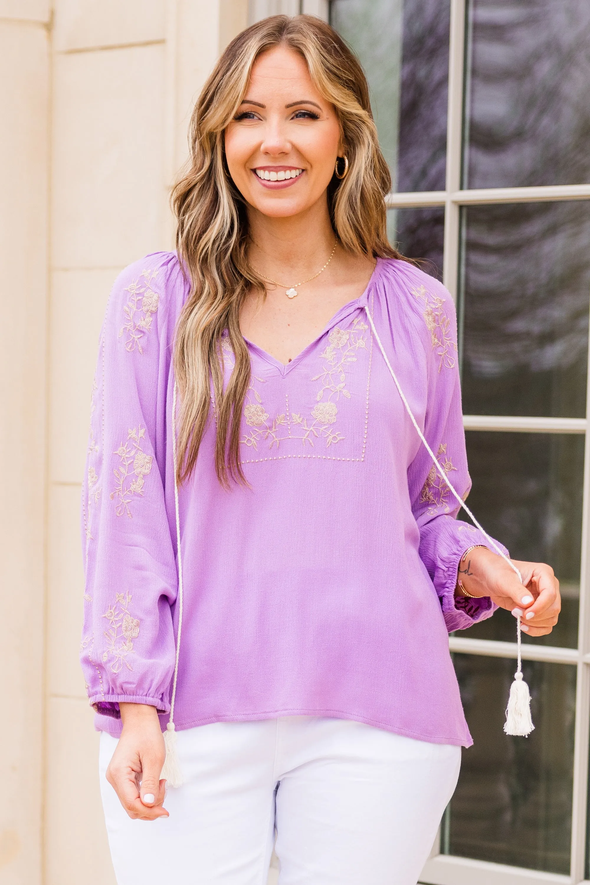 Float Away With Me Top, Lavender