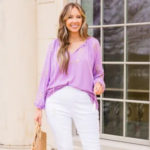 Float Away With Me Top, Lavender