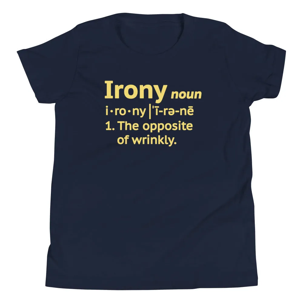 Irony Definition Kid's Youth Tee