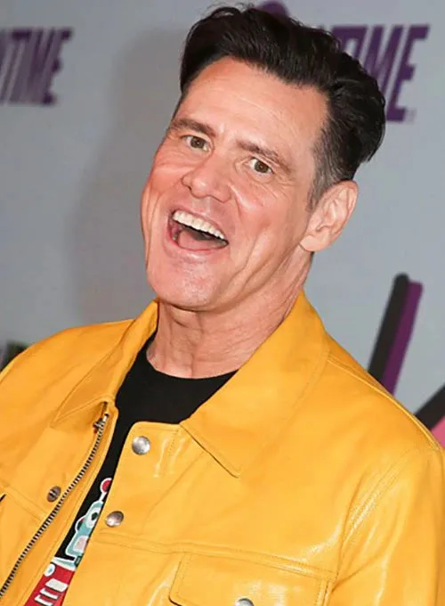 JIM CARREY KIDDING CASUAL LEATHER JACKET