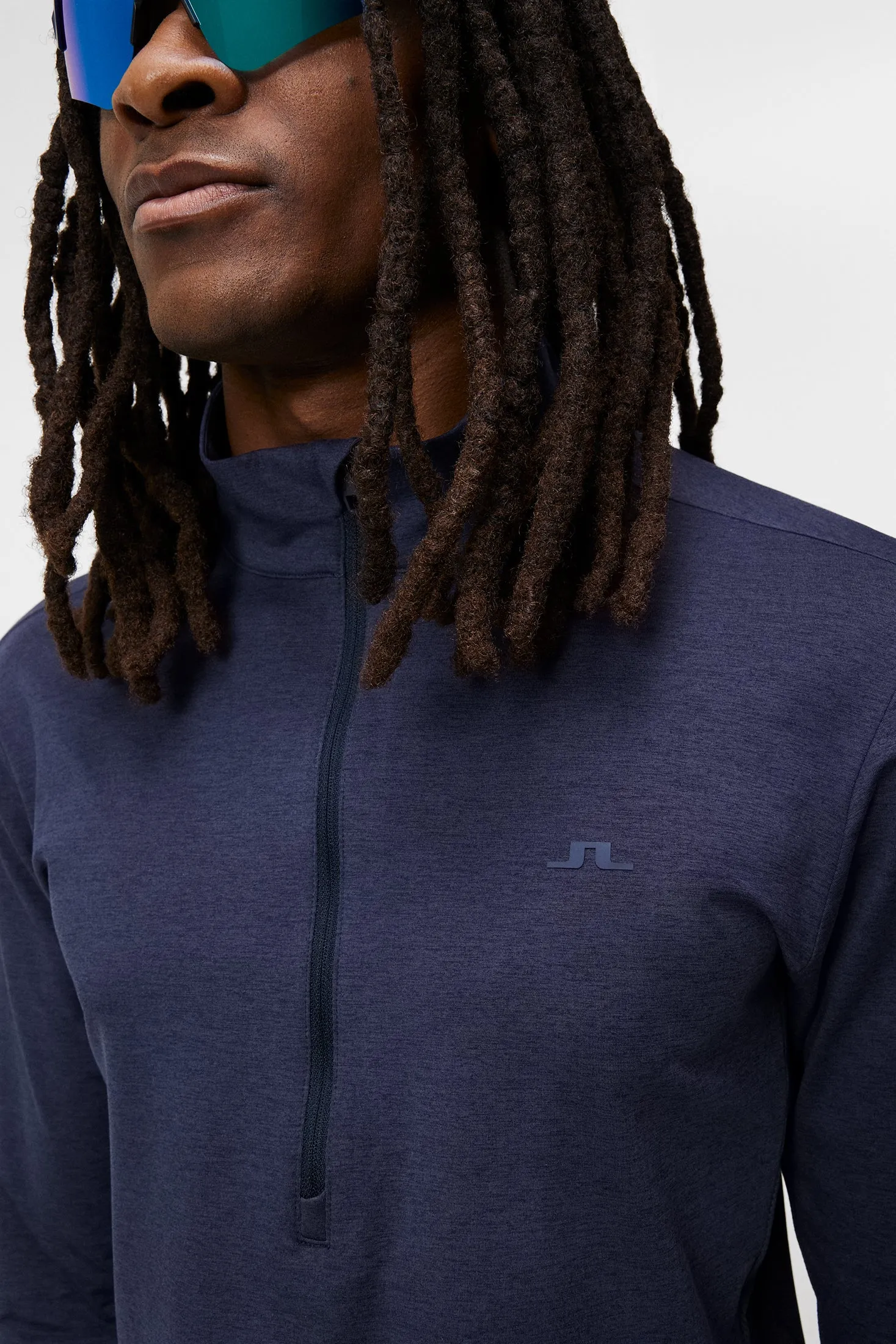 Luke Half Zip Mid Layer / Navy Melange