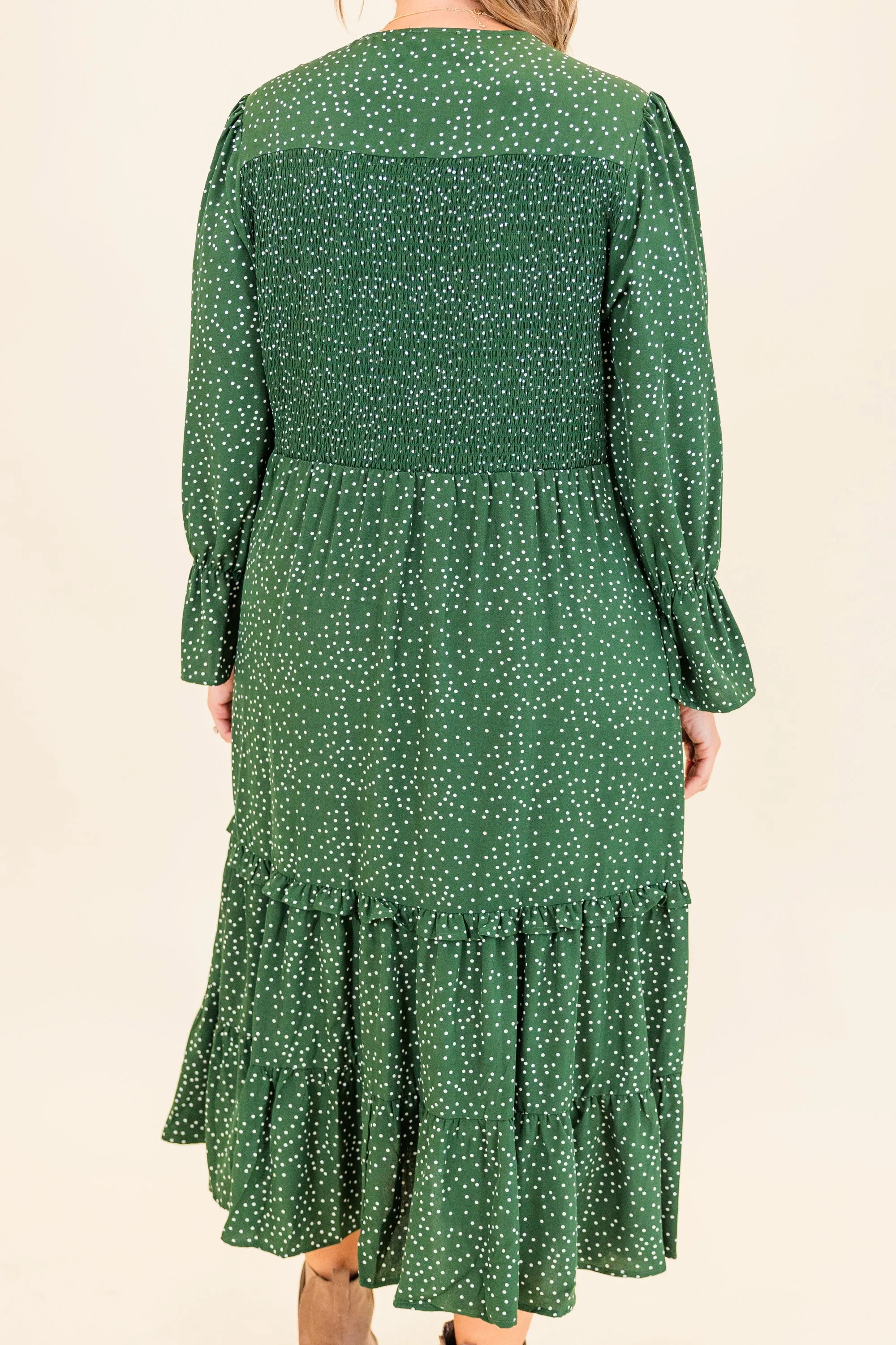 Montana Mornings Dress, Hunter Green