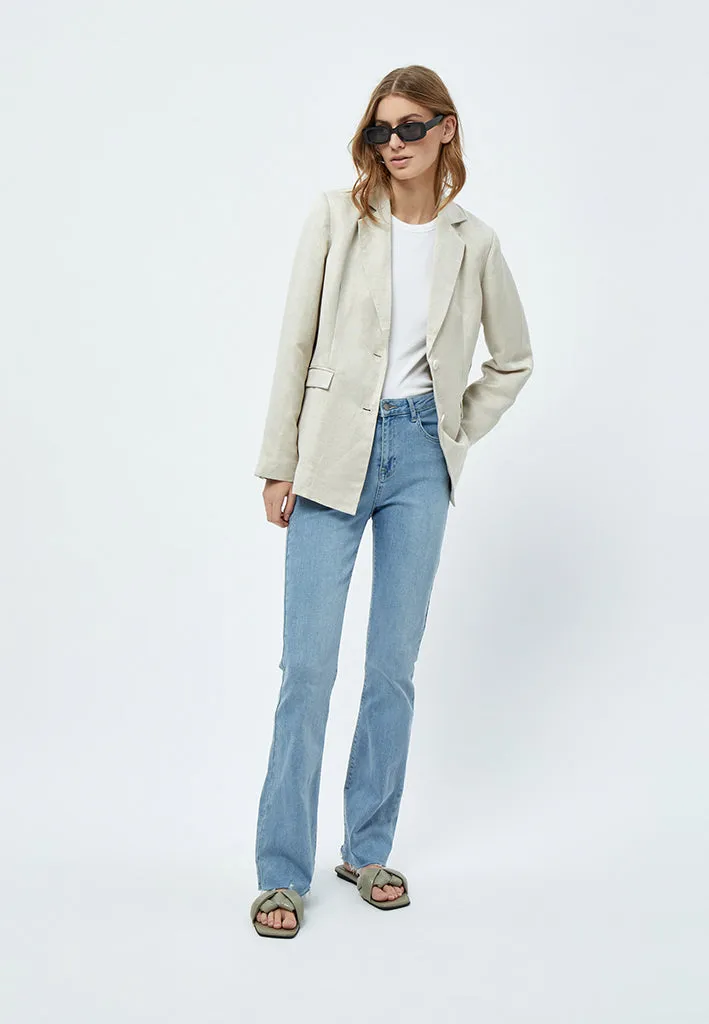 MSAuguste Linen Blazer - Nomad Sand Melange