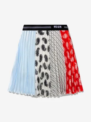 MSGM Girls Taffeta Long Skirt