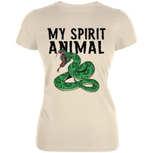 My Spirit Animal Snake Cream Juniors Soft T-Shirt