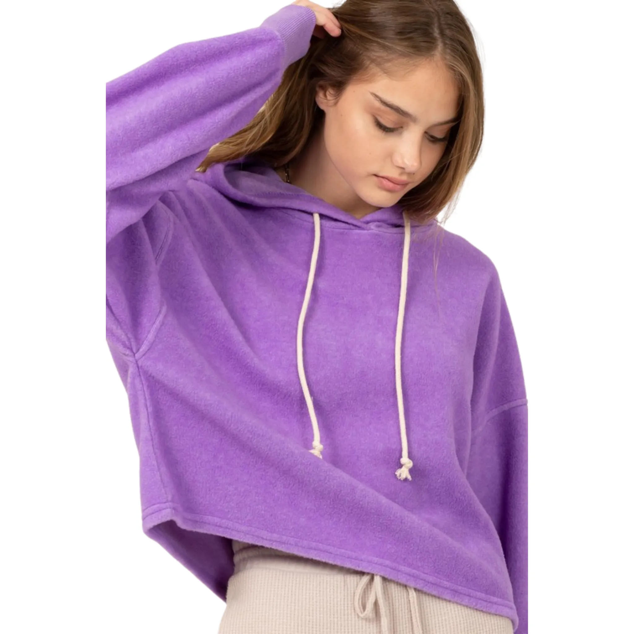 Oversized Balloon Sleeve Hoodie