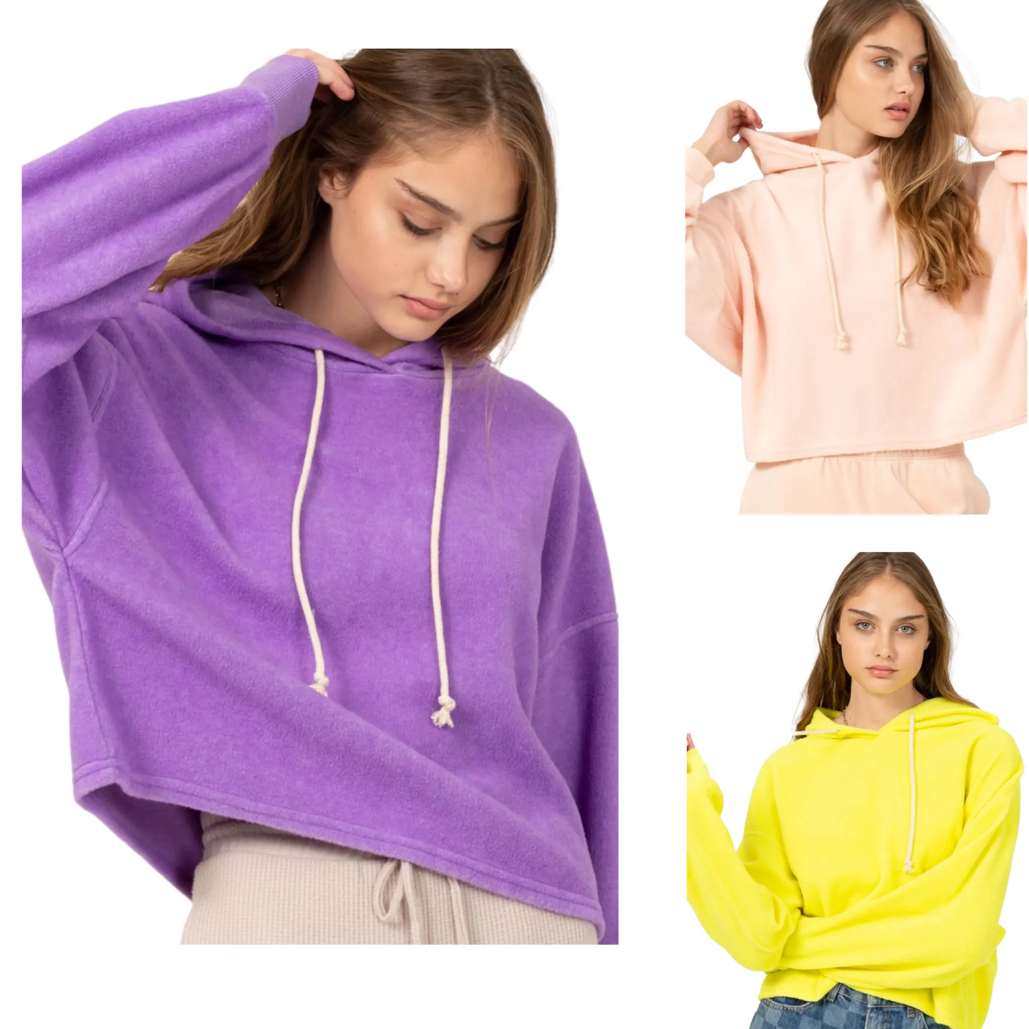 Oversized Balloon Sleeve Hoodie