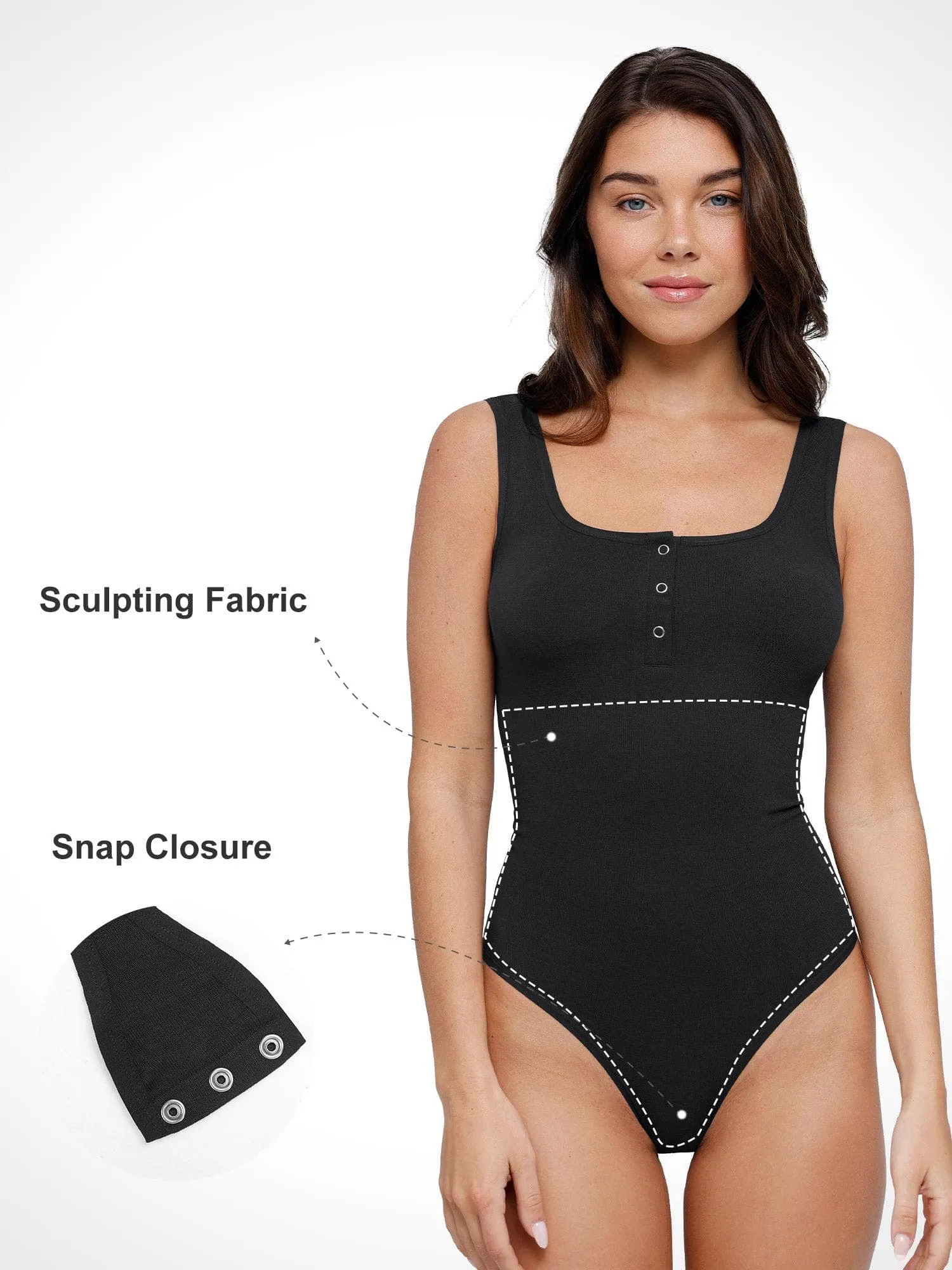 Shapewear Seamless Modal Smoothing Thong Bodysuits