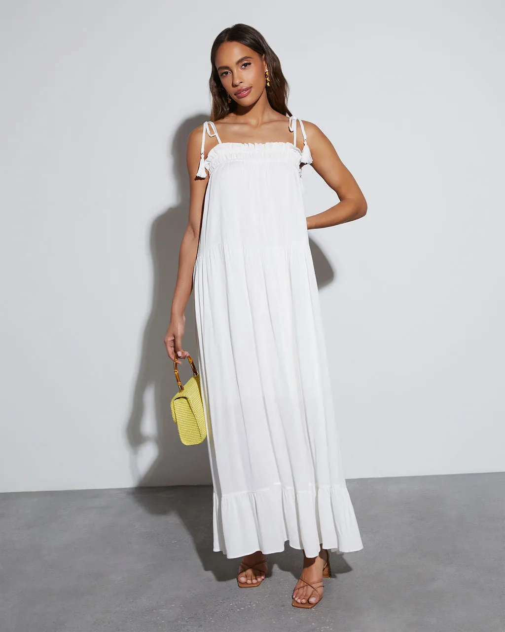 Shayna Flowy Tiered Maxi Dress