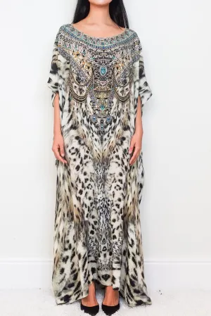 Silk Animal Print Kaftan RRP £500