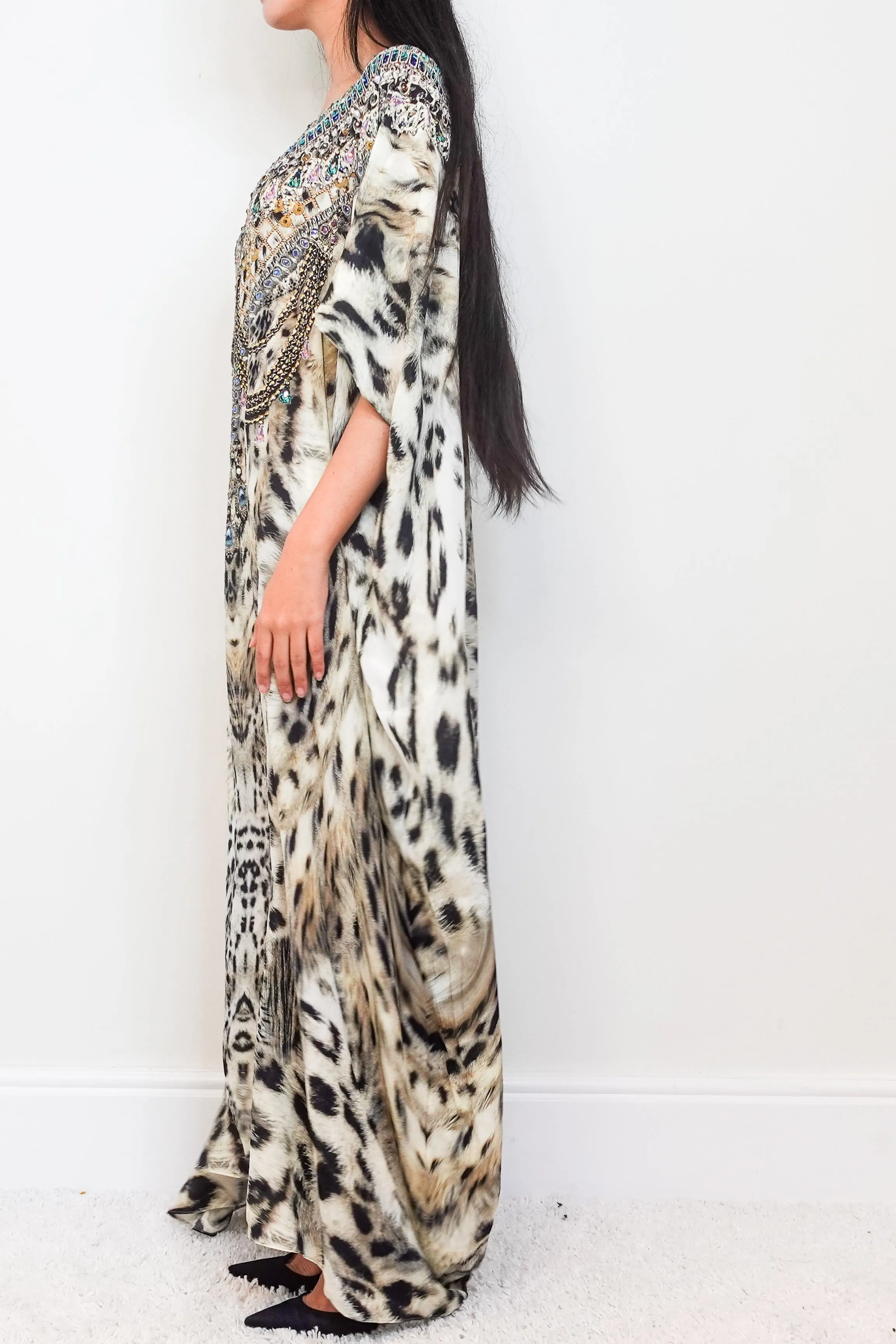 Silk Animal Print Kaftan RRP £500