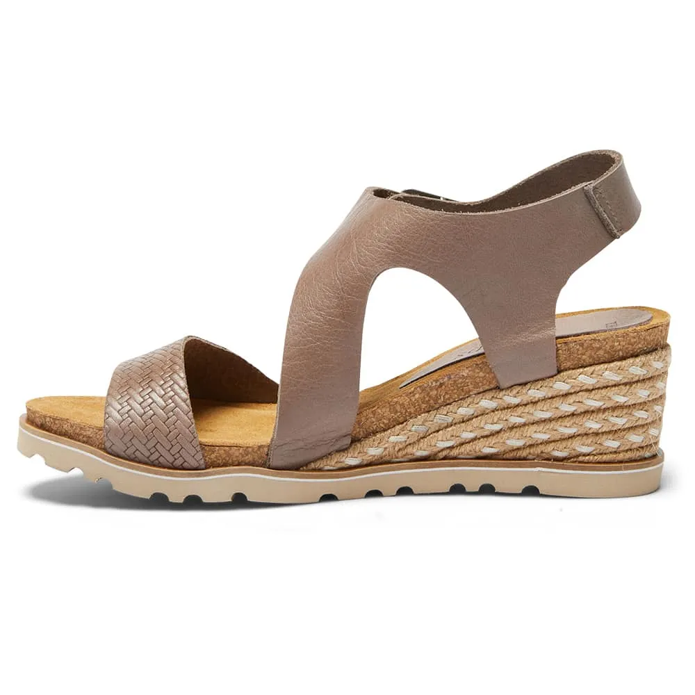 Theo Espadrille in Taupe Leather