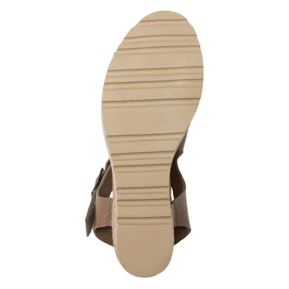 Theo Espadrille in Taupe Leather