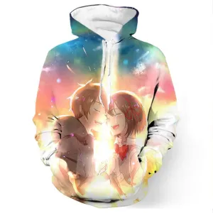 Your Name Taki And Mitsuha Kiss - 3D Hoodie, T shirt, Sweatshirt, Tank Top